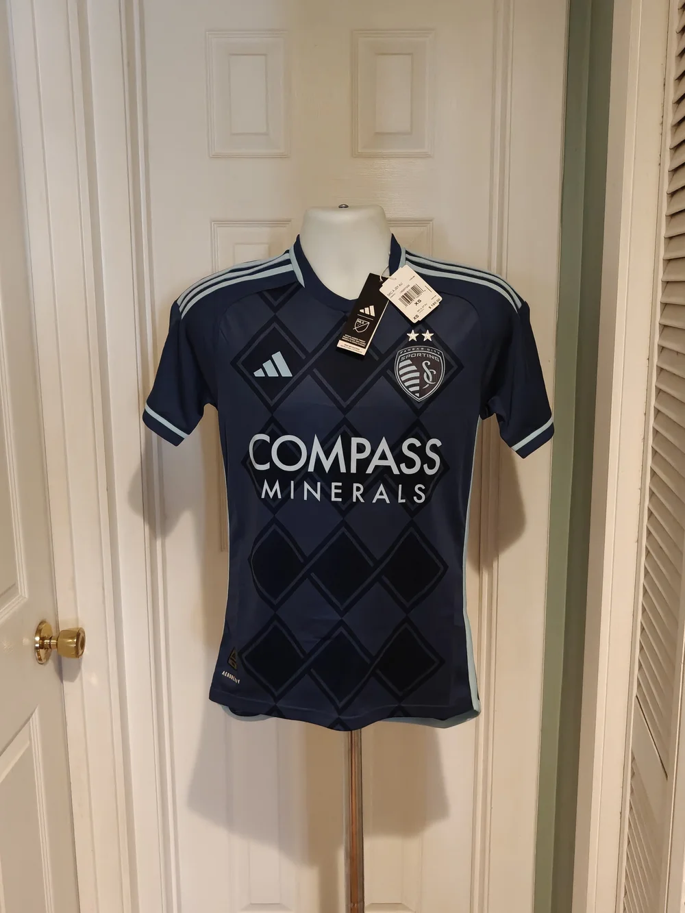 adidas Sporting Kansas City 24/25 Away Jersey NWT Men's Size XS MLS HZ6195